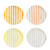 Elfi breakfast plate orange l. purple pink yellow 4 assorted - h2xd19cm