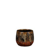Frederique pot round brown - h13xd16.5cm