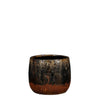 Frederique pot round brown - h15.5xd19.5cm
