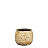 Antica pot round l.brown - h13xd16.5cm