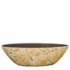 Antique oval pot, l. brown - h15xd48cm