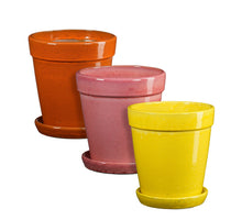 Madrid pot rond l.geel oranje l.roze 3 assorti - h24xd22cm