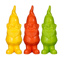 Decoratie gnoom oranje geel groen 3 assorti - l25xb18xh70cm