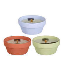Kaars citronella groen paars rood 3 assorti - h5,5xd12cm