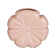 Vaas bloem roze - l24,5xb8,5xh23,5cm