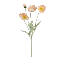 Klaproos perzik Real Touch - l61cm