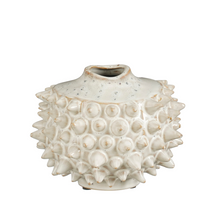 Spike vaas wit - h16xd20,5cm