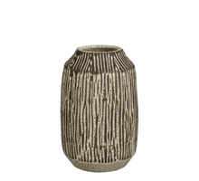 Aruna vaas bruin - h28,5xd18cm