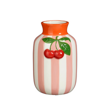 Vaas kersen roze - l12xb11xh18cm