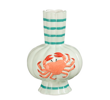 Vaas krab l.blauw - l20xb19xh29cm