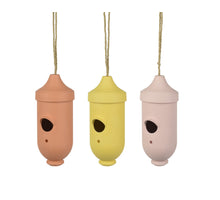 Vogelhuisje bamboevezel 3 assortie 9.7cm x 9.7cm x 22.3cm