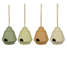 Vogelhuisje bamboevezel 4 assortie 15.5cm x 16.1cm x 17.3cm