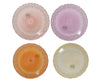 Ontbijtbord glas 4col ass assortie 25cm x 1.8cm