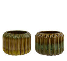 Planter porselein 2 assortie 10.5cm x 9cm