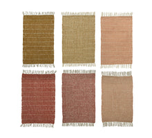 Rug cotton rectangular stripe - dots weaving 6 assorted 60x9