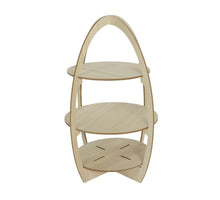 Etagere mdf rond ''ei'' naturel H92 D60cm