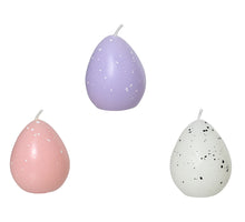 Eikaars paraffine 3col ass D4,5 H5,3cm roze/lila/wit