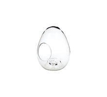 Glass egg with opening D20 H25cm Clear