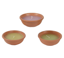 Schale Citronella Kerze 3 Farben sortiert H.3.2cm T.8.7cm