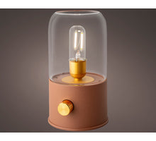 LED oplaadbare campinglamp terra plastic binnen dia11cm x H.20cm