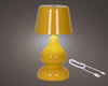 LED oplaadbare tafellamp ijzer steady binnen oranje/warm wit