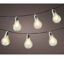 Solar stringlights plastic flashing effect Warm white 450cm