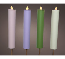 Solar fakkel kunststof vlam effect ''pastel'' 4 assortie D4 H90cm 1 led