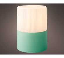 LED light plastic green  steady BO outdoor white D15 H21cm 3 l