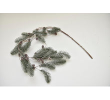 Garland pine with cones white 110cm