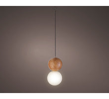 Solar hanging light polyresin amber/warm wit H20 D10cm