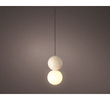 Solar hanging light polyresin marmer/warm wit H20 D10cm