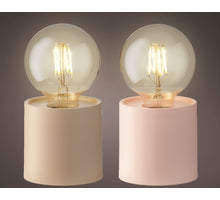 LED tafellamp plastic binnen 2 assorti warm wit H16,5 D8,5cm