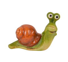 SNAIL CERAMIC 12.5X7.5X11H GREEN