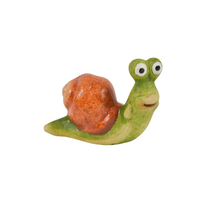 SNAIL CERAMIC 9.5X5.5X8H GREEN