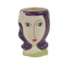 LADY POT CERAMIC D12X17H BORDEAUX