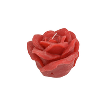CANDLE/ROSE FRAGRANCE D12X10H RED