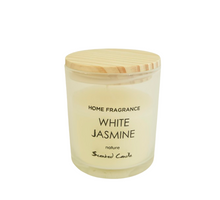 CANDLE/GLASS FRAGRANCE D8X9H WHITE JASMIN