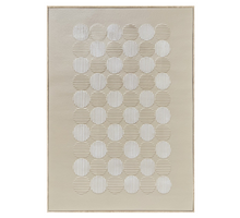 Schilderij dots beige 60x80cm