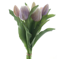Real Touch Vermeer tulip bundle Sally X7 nw purple/laven combo 31cm