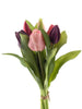 Real Touch Vermeer tulip bundle Sally X7 purple/beauty combo 31cm
