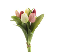 Real Touch Vermeer tulip bundle Sally X7 pink/cream combo 31cm