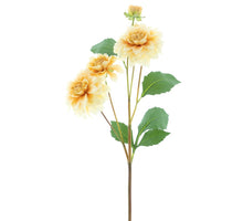 Dahlia spray open eyes peach 60cm