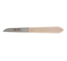 Aardappelschilmesje houten heft lang breed, Mes 90 mm, C60 staal, hout