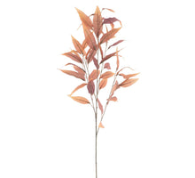Eucalyptus spray autumn orange/pink 104cm