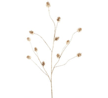 Pine cone branch Silja gold 124cm