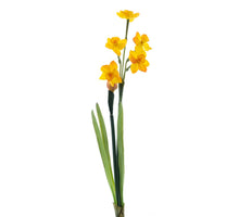 Real touch Narcissus crailo spray orange/yellow 50cm