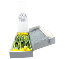 Real Touch tulip Sally yellow 46cm in gift box