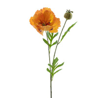 Poppy spray new wave orange 82cm