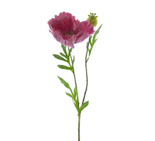 Poppy spray new wave dk pink 82cm