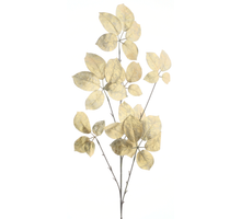Prunus leaf spray gold 94cm